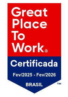 Selo Great Place To Work Certificada Brasil — Fev/2025 a Fev/2026 Selo Great Place To Work Certificada Brasil — Fev/2025 a Fev/2026