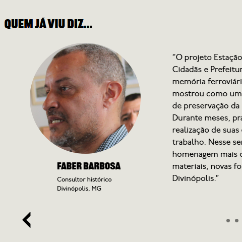 Foto 4 do case Projeto Estação de Memórias — Guia-se Lagoa Santa